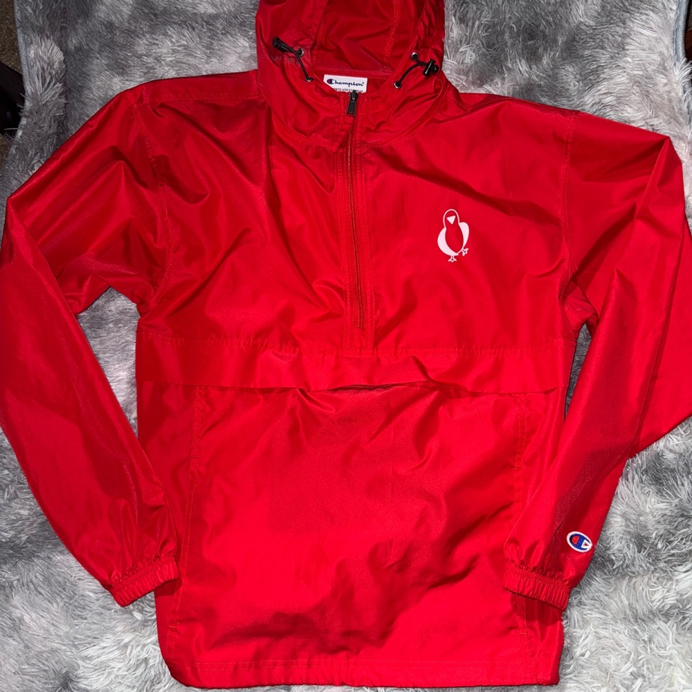 Red Jacket Pull Over Wind Breaker